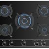 Teka Gbc 75030 Kbc Bk (E4) Siyah 5 Gözlü Ankastre Cam Ocak - 112580041
