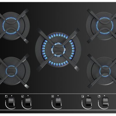 Teka Gbc 75030 Kbc Bk (E4) Siyah 5 Gözlü Ankastre Cam Ocak - 112580041