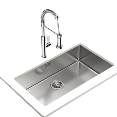 Teka Be Linea 71.40 RS15 Paslanmaz Çelik Tezgah Altı Eviye - 115000004