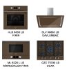 Teka Kahverengi Urban Serisi LondonBrick (4lü) (Hlb 8600 Lb Fırın -Dlv 98660 Lb Davlumbaz- Ml 8220 L Lb Mikrodalga - Gzc 75330 LB Ocak)Made in İtaly.