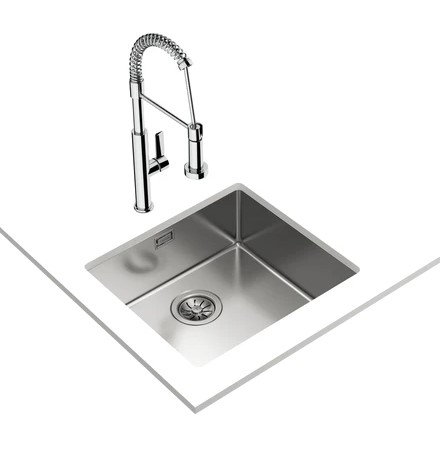 Teka Be Linea 45.40 RS15 Paslanmaz Çelik Tezgah Altı Eviye - 115000006