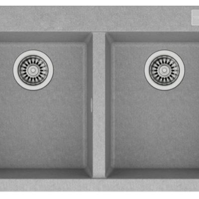 Teka ForSquare 790 TG Stone Grey Çift Hazneli Tegranite+ Eviye - 115260015