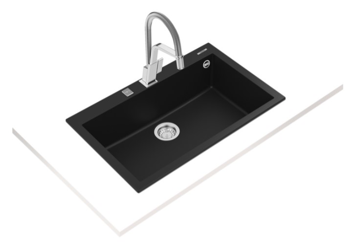Teka ForSquare 72.40 TG Black Tek Hazneli Tegranite+ Eviye - 115230000